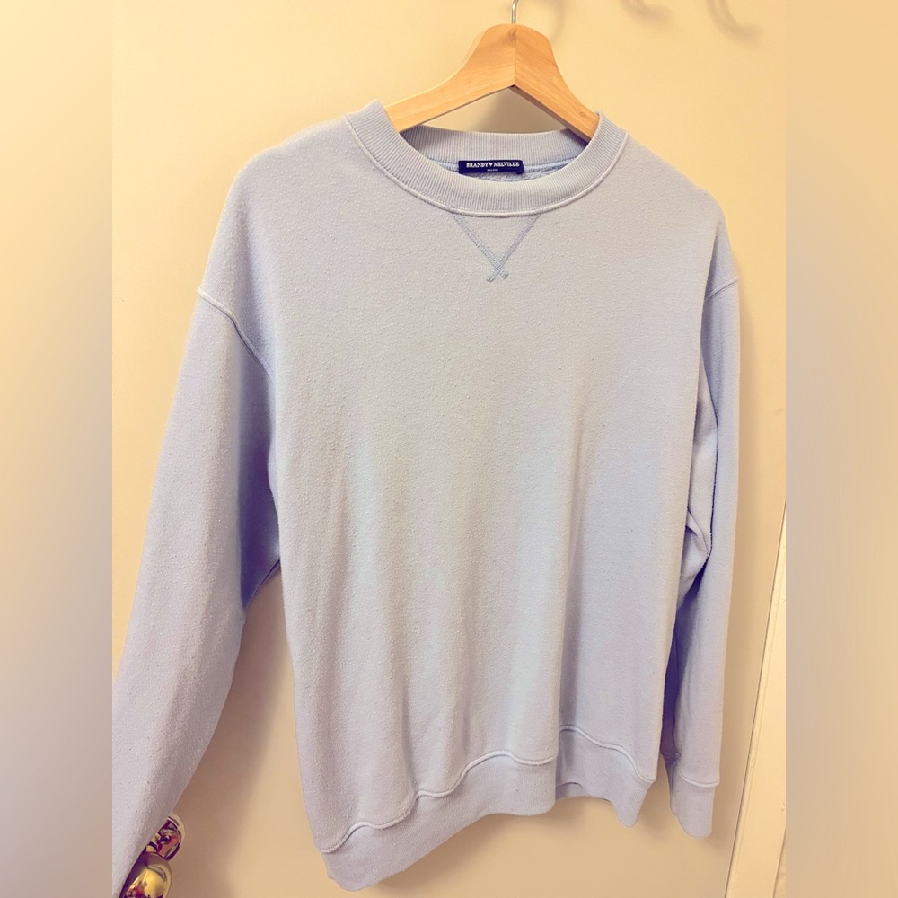 Brandy Melville Baby Blue Sweatshirt 🤎 One Size